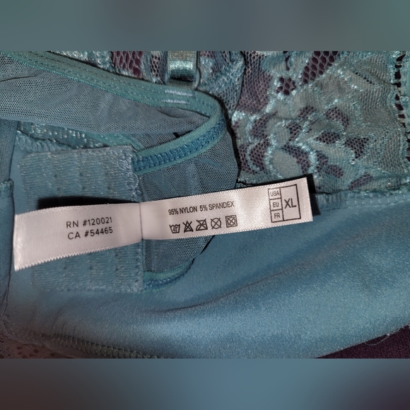 Real lingerie mint green lacy bralette XL - Picture 7 of 8